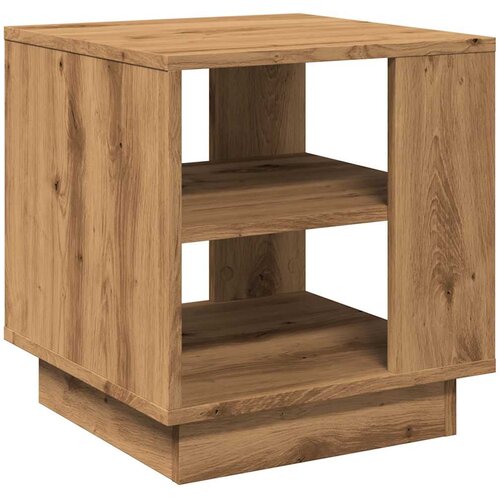 vidaXL Klubska mizica artisan hrast 40x40x43 cm inženirski les Cene