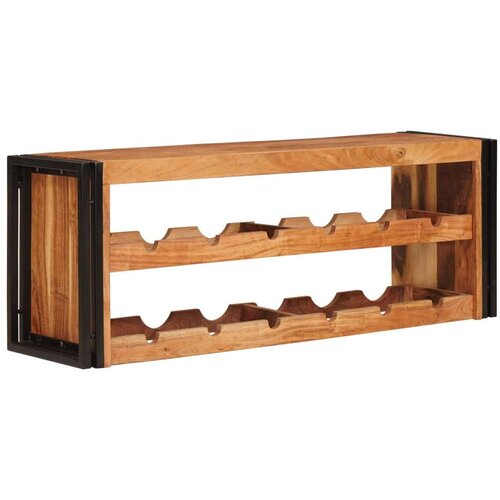  Stalak za vino Smeđa 100 x 45 x 33 cm Čvrsto drvo akacije Cijene