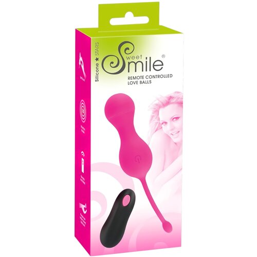 Sweet Smile Remote Controlled Love Balls Pink Slike