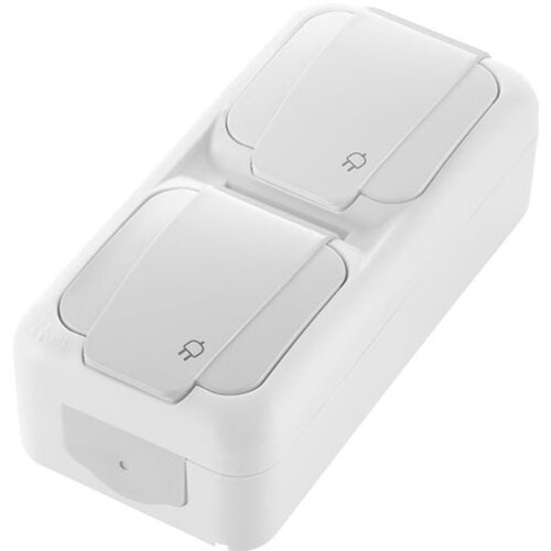 Panasonic vtičnica dvojna schuko nadometna PALMIYE Slike