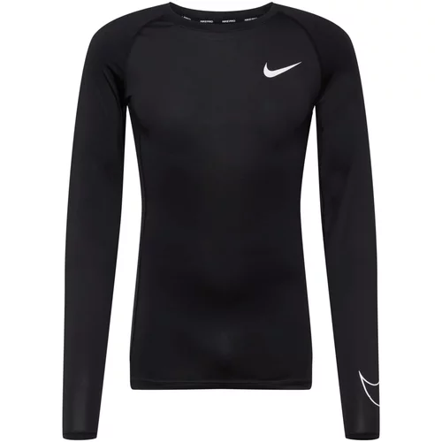 Nike Funkcionalna majica črna / bela