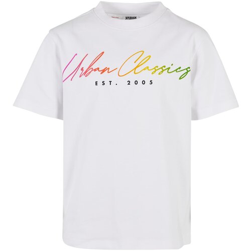Urban Classics Kids Boys Script Logo Tee white Slike