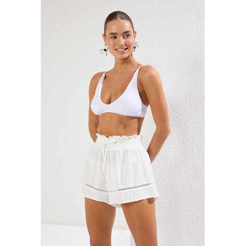 TRENDYOLMILLA Ženski &amp;scaron;orts Tbess25Sr00005, Krem Slike