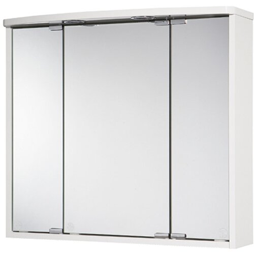 JOKEY Kupaonski ormarić s LED ogledalom Lumo (&amp;Scaron; x V: 67,5 x 60 cm, S osvjetljenjem, MDF, Bijele boje) Slike