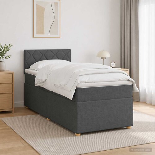  Boxspring krevet s madracem Tamnosiva 80 x 200 cm Tkanina 80 x 200 x 100.5 cm Cene