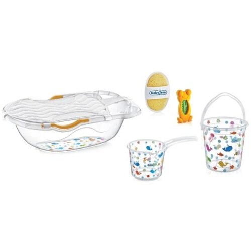 Babyjem Set za kupanje za bebe 6 delova, White Cene