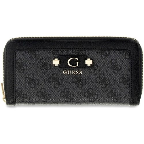 Guess Denarnice Lindsey Slg Large Zip Around Črna Cene