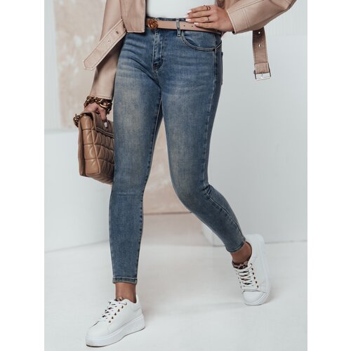 DStreet Spodnie damskie FIGURISS z push up&amp;#039;em jeansowe Slike