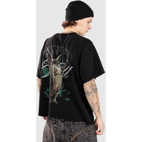 Ninth Hall Distressed Angel Boxy T-shirt vintage black Slike