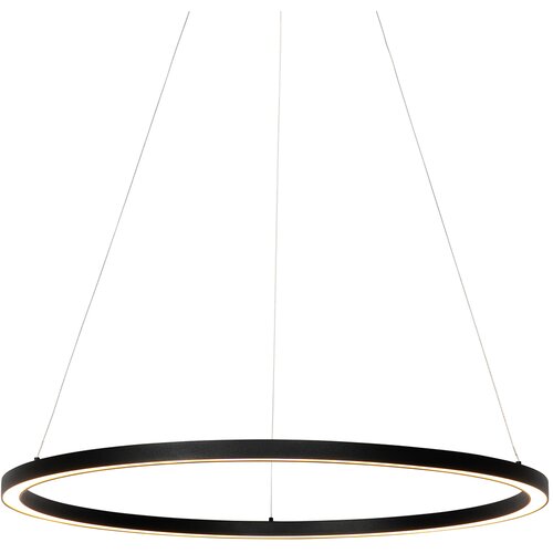 QAZQA Professional Viseča svetilka črna 80 cm z LED 3-stopenjsko zatemnitvijo - Girello Cene