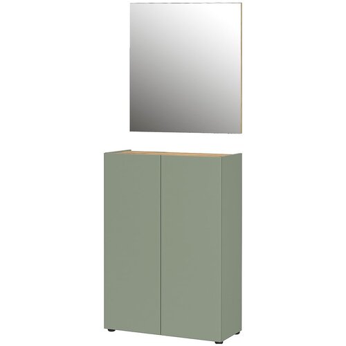 Germania Svijetlo zeleni set za hodnik u dekoru hrasta 74x200x33 cm Alviano – Cijene