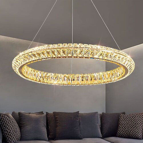 Toolight LED viseća lampa APP1769-CP 80cm Zlatna Slike
