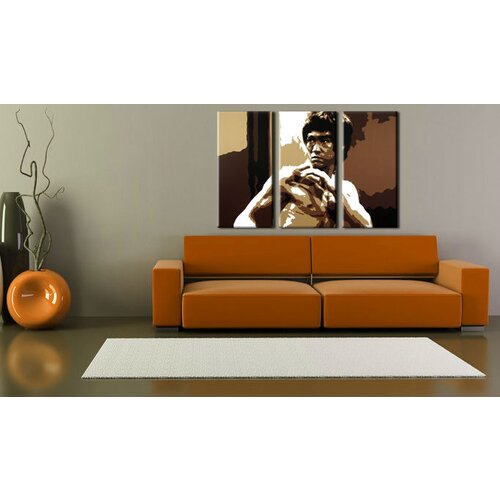  Ručno oslikana pop art slika al bruce lee 120k80 cm Slike