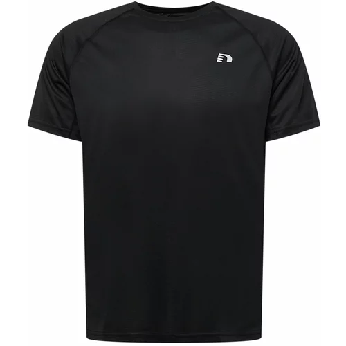 New Line Funkcionalna majica črna / bela
