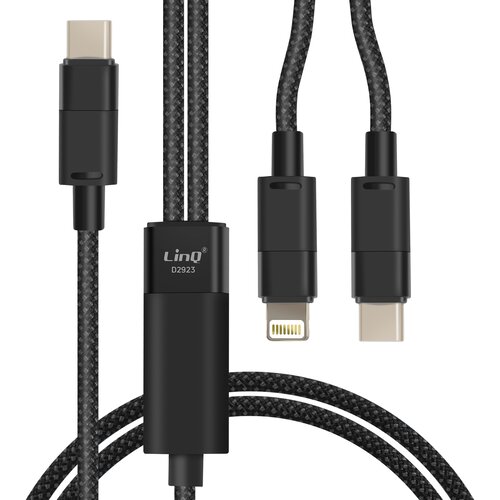 LINQ USB kabel Za strele in USBC 1,2 m, Črna, (5000220217) Cene
