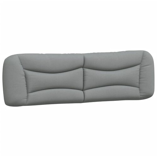 Maison Chic posteljno vzglavje - vzglavna omarica - vzglavna stranica svetlo siva 180 cm blago, (21704127) Cene