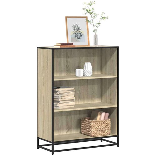vidaXL Knjižna omara sonoma hrast 80,5x35x107,5 cm inženirski les Cene