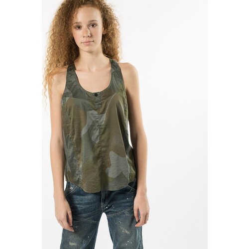 G-star Tank top - G-STAR Army radar tanktop wmn s-less MBC A green Slike