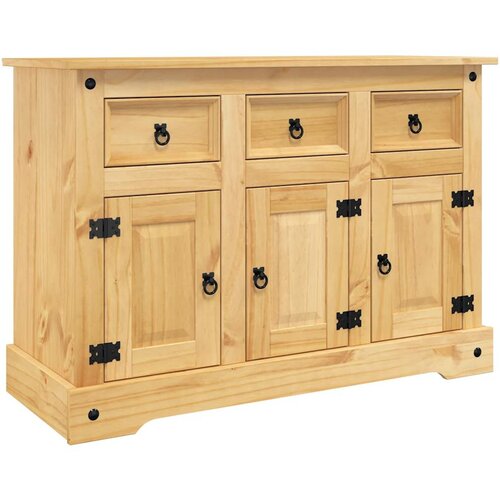 Maison Chic Komoda - Predalnik Corona rjava 112x44x78 cm trdna mehiška borovina, (21720908) Cene