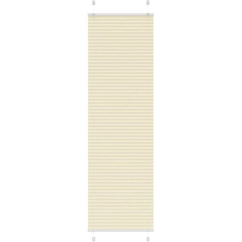 vidaXL Plisirana zavesa kremne barve 55x200 cm, &scaron;irina blaga 54,4 cm, poliester, (5000298151) Cene