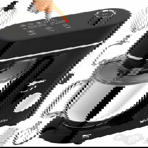  2300w touch planetarni kuhinjski mikser robot LCD 6l s grijanom posudom crne boje Cijene