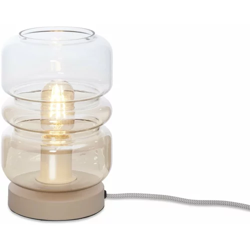 it´s about RoMi Rjava namizna svetilka s steklenim senčnikom (višina 23 cm) Verona –