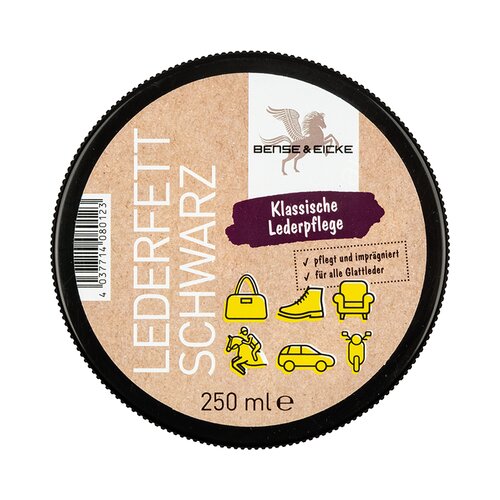Bense &amp;amp; Eicke Črna mast za usnje - 250 ml Slike
