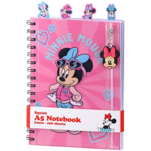 Best Buy Squish, sveska sa spiralom, A5, dikto, 100 lista, Minnie Mouse Slike