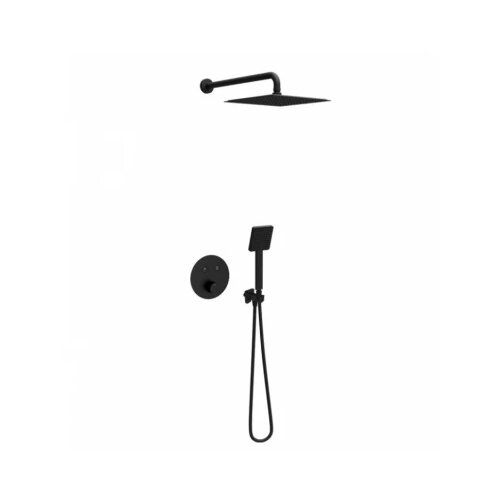  Termostatski set COPEN square matt black 1 Cene