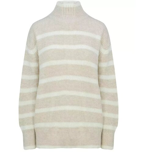 Pri Super fashionable striped turtleneck knitted sweater Cijene
