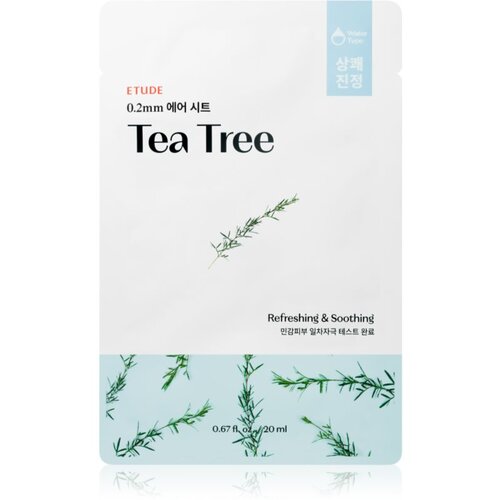 ETUDE 0.2 Therapy Air Mask Tea Tree pomirjevalna tekstilna maska z osvežujočim učinkom 20 ml Cene