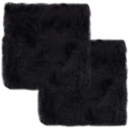 vidaXL Podloge za stol 2 kosa temno sive 40x40 cm prava ovčja koža Cene