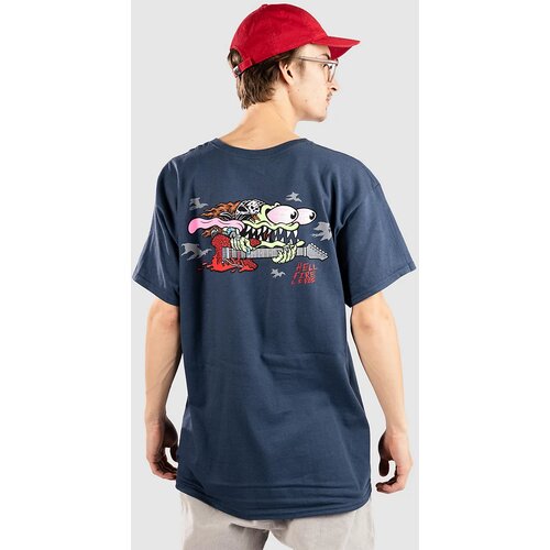 Santa Cruz X Stranger Things Eddie Slasher T-shirt blue dusk Slike