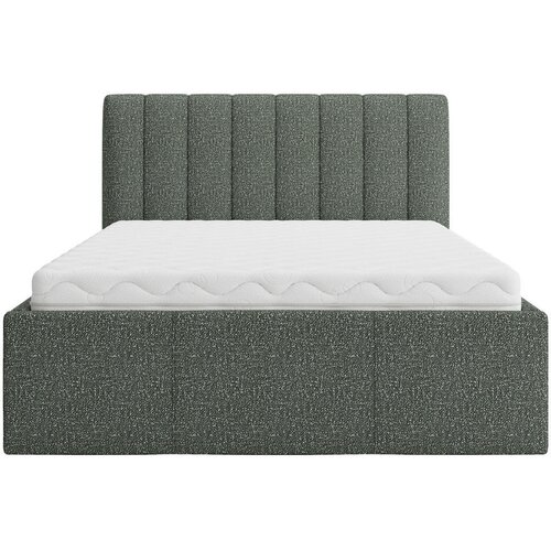 Boxxx OBLAZINJENA POSTELJA 140 cm x 200 cm , tekstil temno zelena Slike