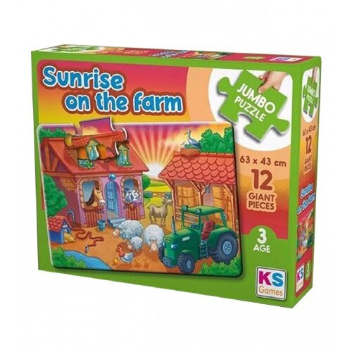 KS Games Igračka puzzle jumbo Farma JP31005 68x48cm 12 dijelova Cijene