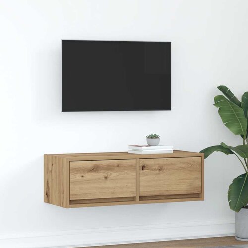 VidaXL TV ormarić boja artisian hrast 80x31x25,5 cm konstruirano drvo Slike