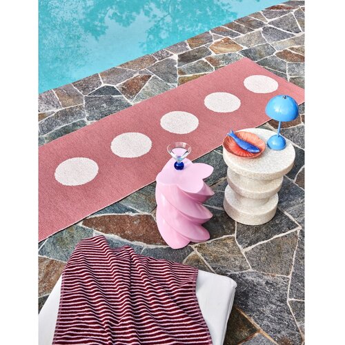Pappelina svetlo rdeča notranja in zunanja preproga 70x50 cm vera pop blush &amp;ndash; Slike