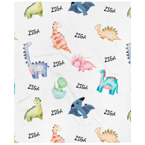  Personalizirane Deka s imenom &amp;ndash; Dino Slike