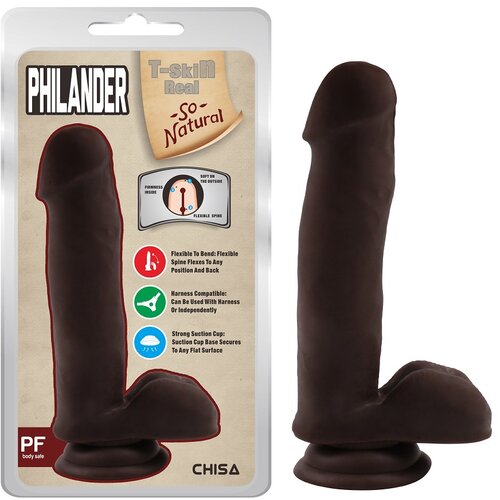  Realističan dildo u braon boji Philander CN 711707824 Slike
