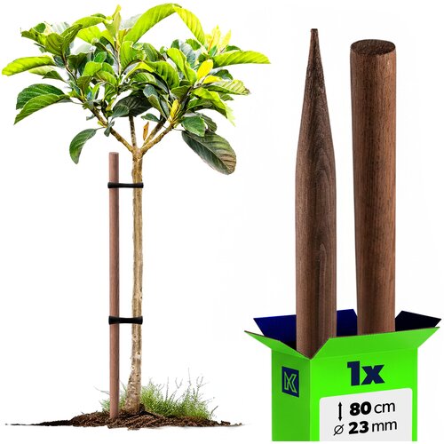 KADAX Impregniran lesen kol 80 cm, oporna palica za drevesa, premer 23 mm, (5000362664) Slike