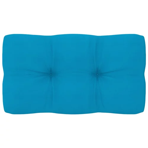 vidaXL Blazina za kavč iz palet modra 70x40x10 cm
