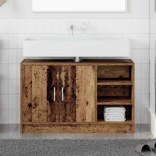  Kupaonski ormar Staro drvo 90 x 29 x 55 cm Konstruirano drvo Cijene