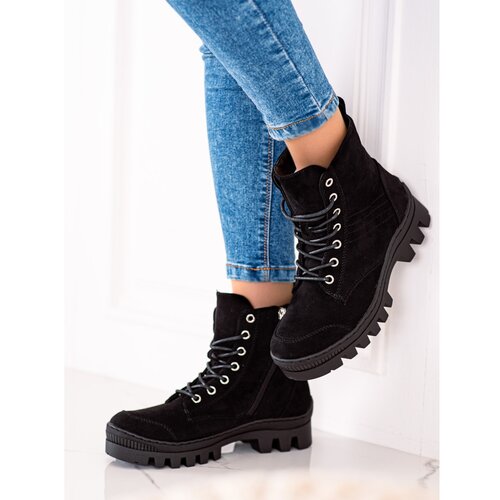S. BARSKI LACE-UP ANKLE BOOTS S.BARSKI Cene