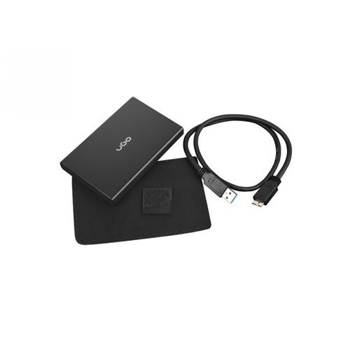 Ugo MARAPI SL130, HDD/SSD External Enclosure 2.5", SATA III, USB3.0, Black Cene