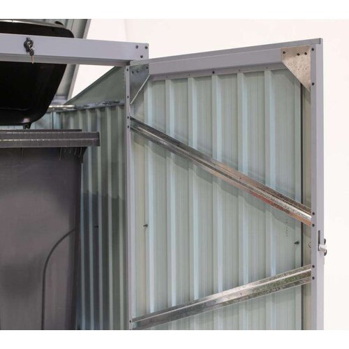  Westman - Metalno spremi&amp;scaron;te za kantu za smeće | Antracit | 101x104x134 cm - BRANDED IN GERMANY Slike