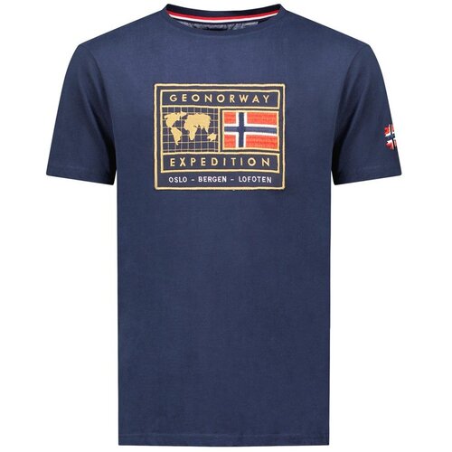 Geographical Norway Mu&amp;scaron;ka majica kratkih rukava Jofoten Db Men 254, Teget Slike