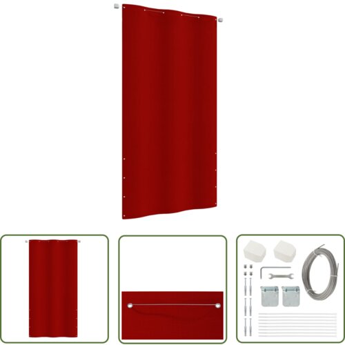  The Living Store Balkonsko platno rdeče 120x240 cm tkanina Oxford - Balkonsko Platno, (21742825) Slike