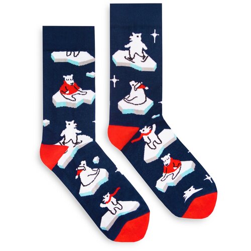 Banana Socks Unisex čarape Classic Polar Bear plava | bela Slike