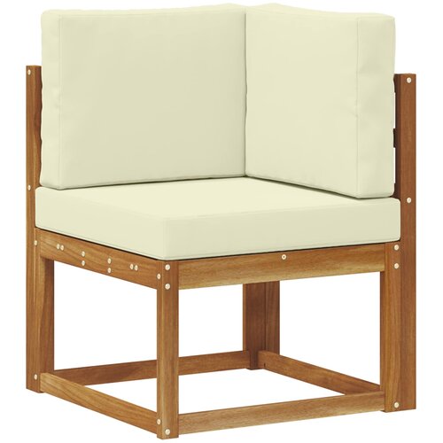  Set vanjskih sofa s jastukom 10 pcs Prirodna i krem Slike