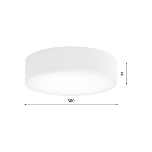  plafonska svetiljka cleo 2xE27/24W/230V prečnik 30 cm bela Slike